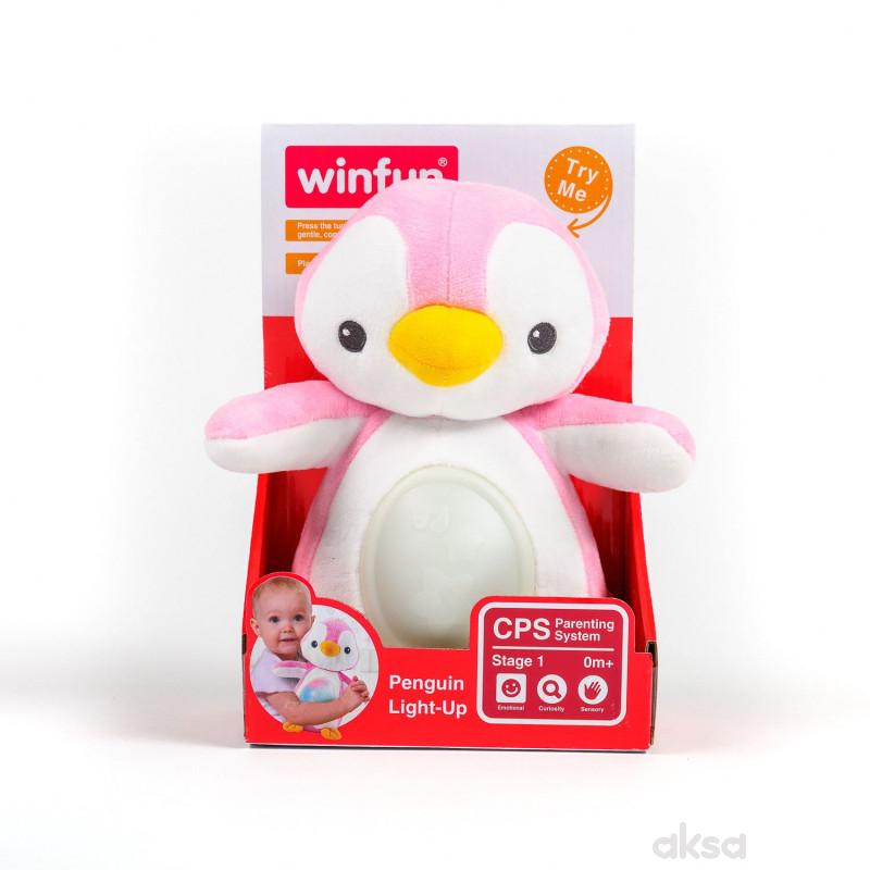 Win Fun igračka Svetleći pingvin roze