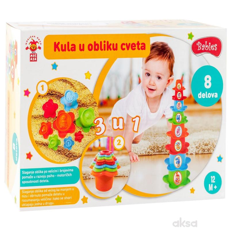 Set za bebe kula od cveca 3 u 1