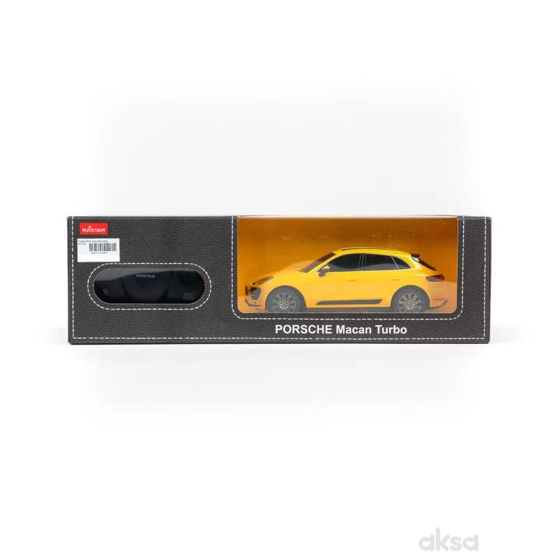 Rastar RC auto Porsche Macan Turbo 1:24 -crv, žut