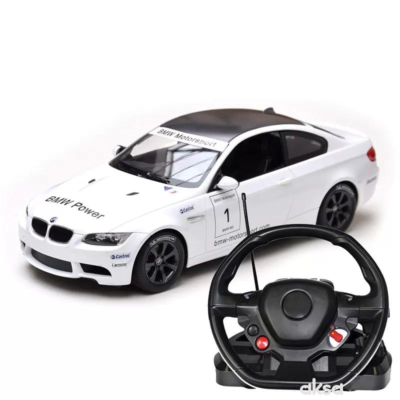 Rastar RC BMW M3 sa volanom 1:14 - crn, bel