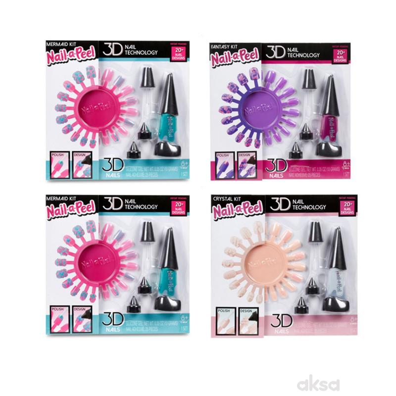 Nail-a-peel starter set asst