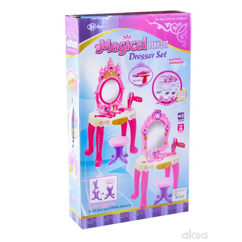 HK Mini igračka, sto za ulepšavanje, roze
