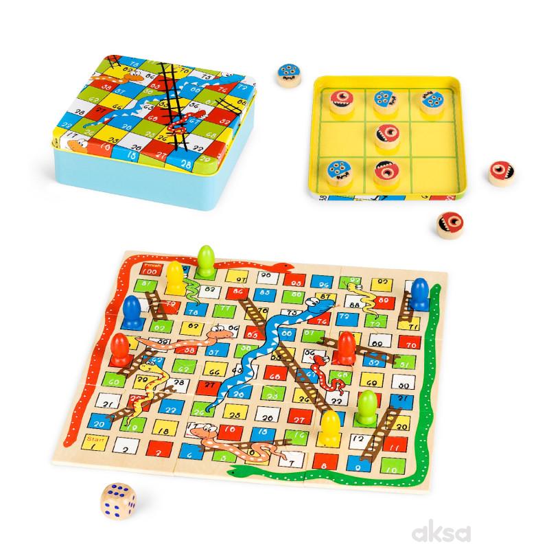 Pino Set 2 U 1 Zmijice, Merdevine, Ruski Šah