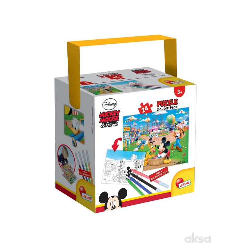 Slagalica Lisciani 24pcs + 4 flom Mickey2u1