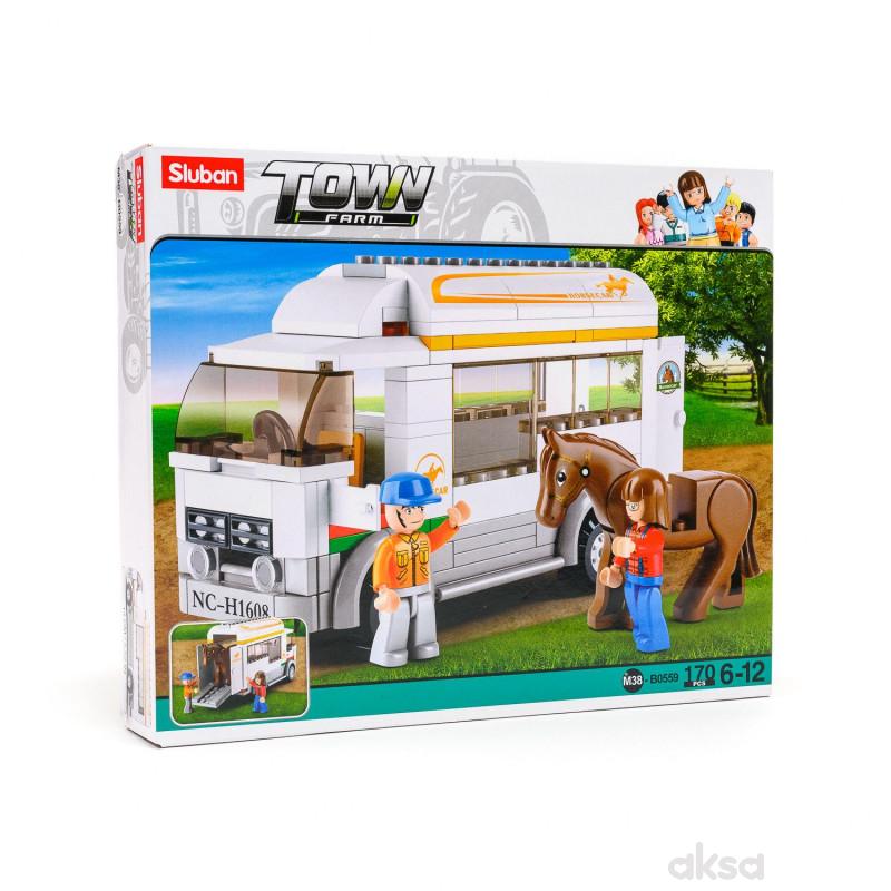 Sluban kocke, farmerski kamion sa konjićem