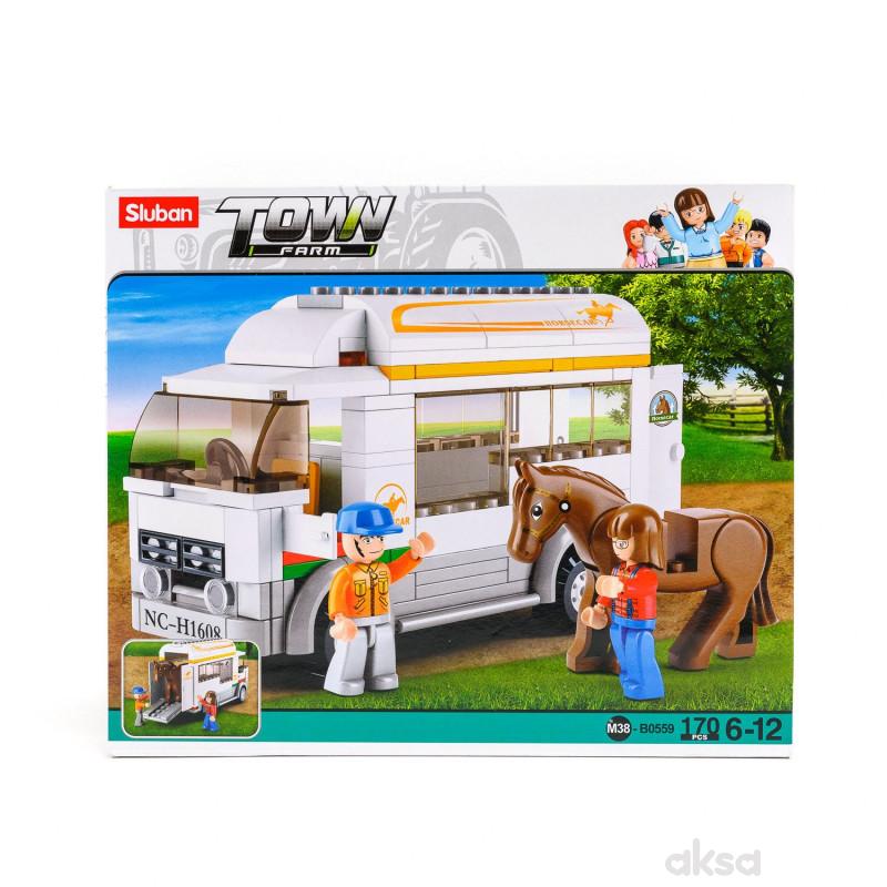 Sluban kocke, farmerski kamion sa konjićem