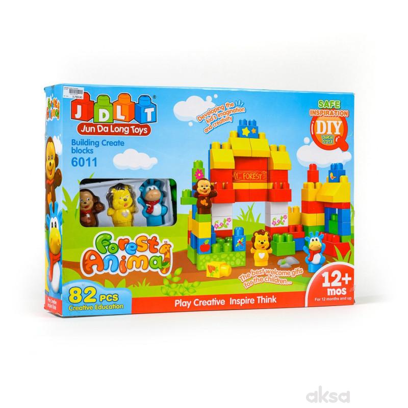 HK Mini kocke, šumske životinje, 82 dela
