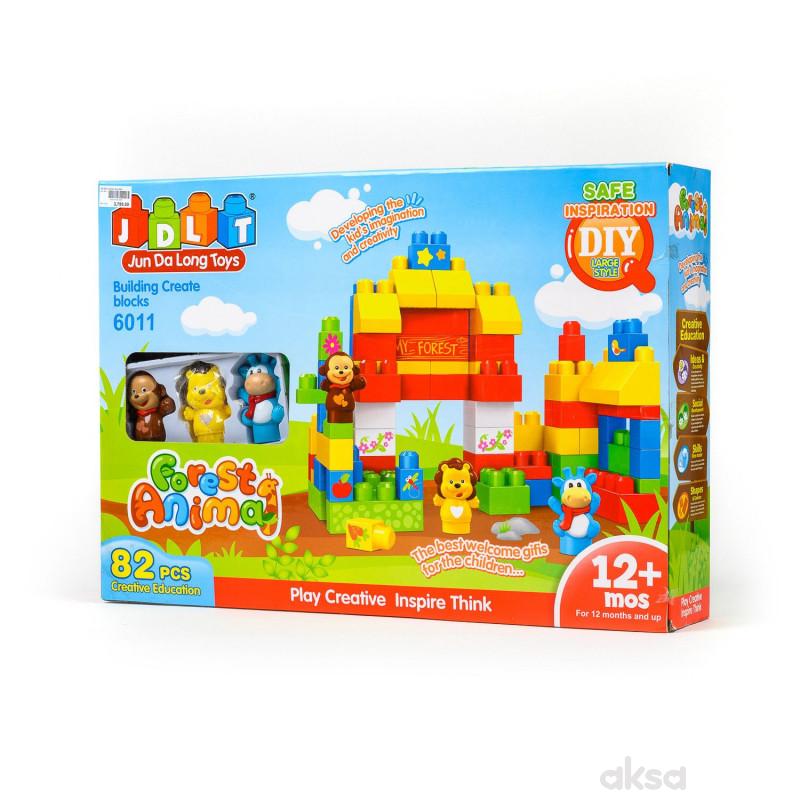HK Mini kocke, šumske životinje, 82 dela
