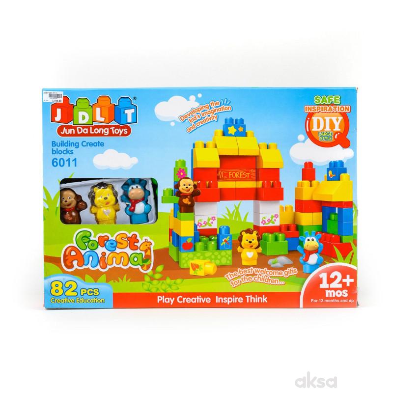 HK Mini kocke, šumske životinje, 82 dela