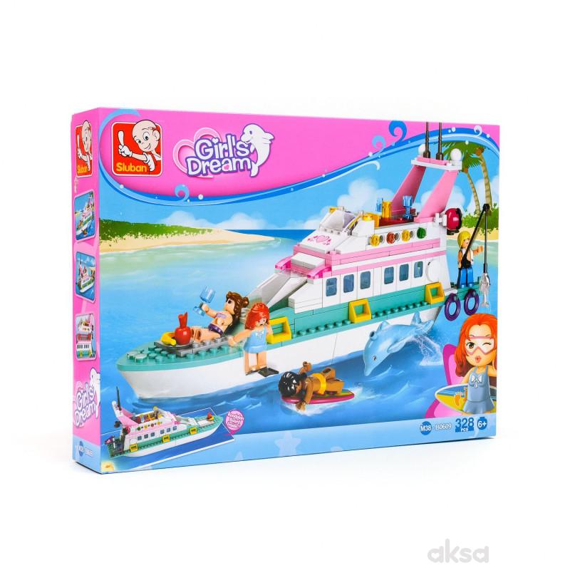 Sluban kocke, luksuzna jahta