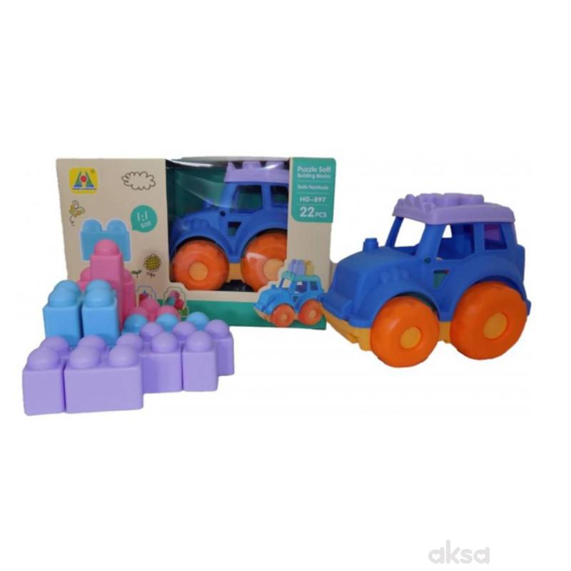 Baby Mekani Traktor I Kocke 22 Dela