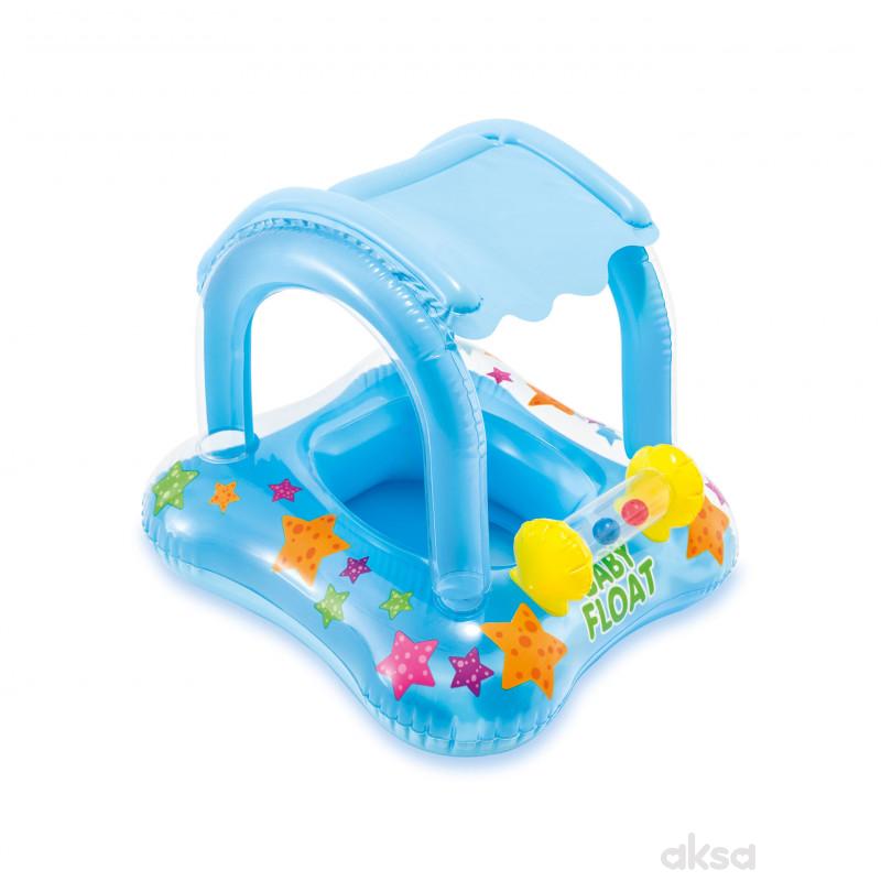 Intex baby dubak sa zaštitom od sunca i igračkom