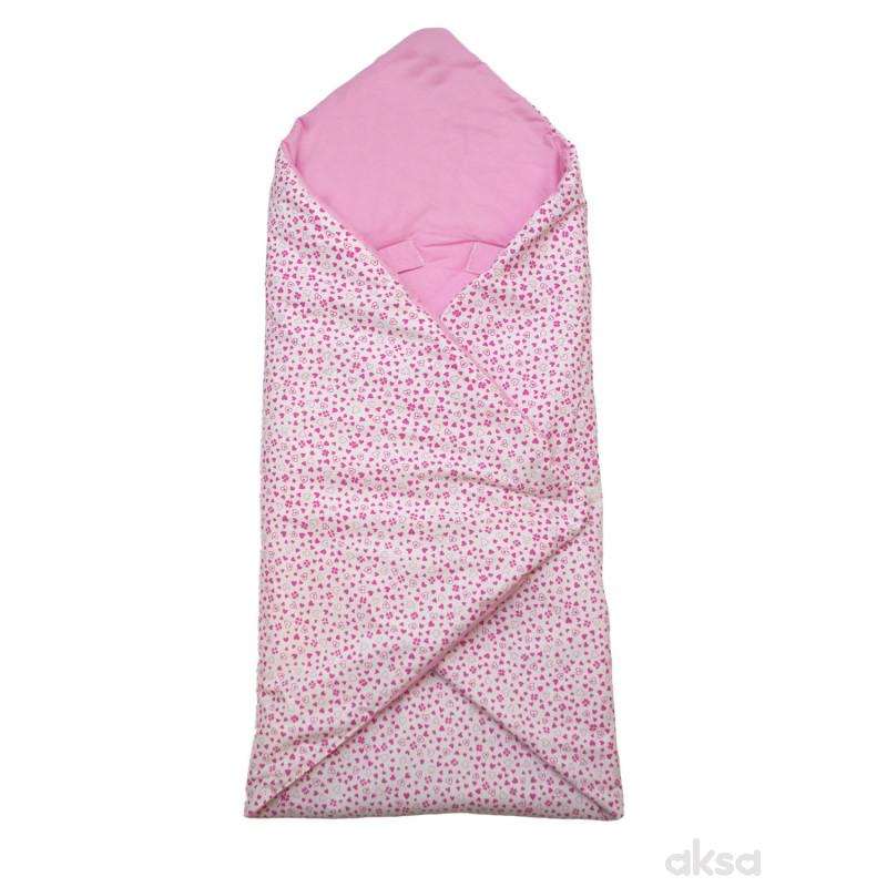 Be Eco 3u1 prekrivač,78x78CM,roze