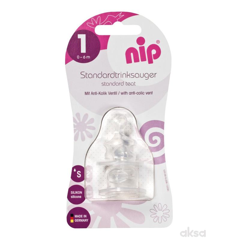 Nip cucla ventilom protiv grčeva silikon 1S 2 kom