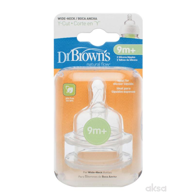 Dr.Browns silikon cucla za wide neck, y cut, 2kom