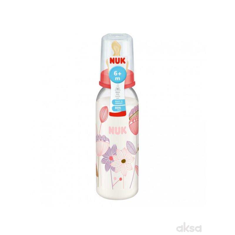 Nuk Plasticna Flasica Kaucuk 240ml 0 6m A022311 Aksa