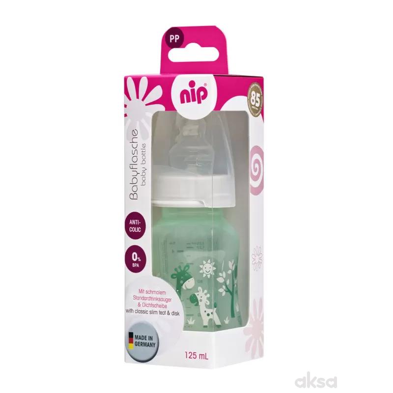 Nip PP flašica Trendy Unisex 125 ml sil.cucla 0-6m