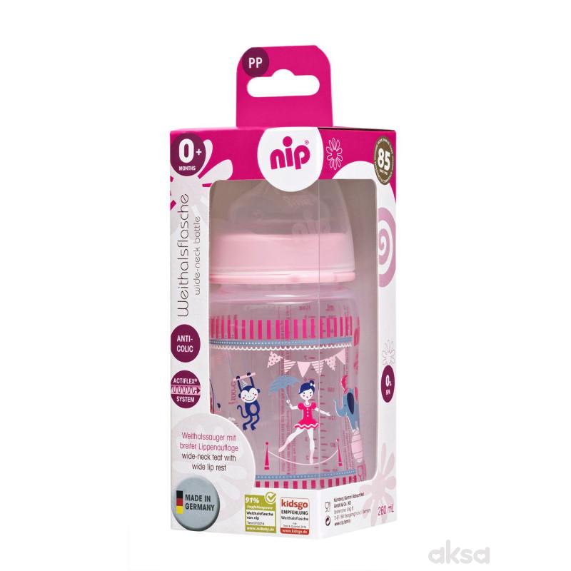 Nip fl. šir.otv. Trendy Girl 260ml sil.cucla 0m+