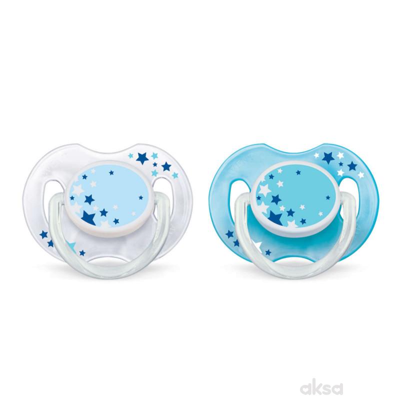 Avent laža noćna Night time soother 0-6 2/1 plava
