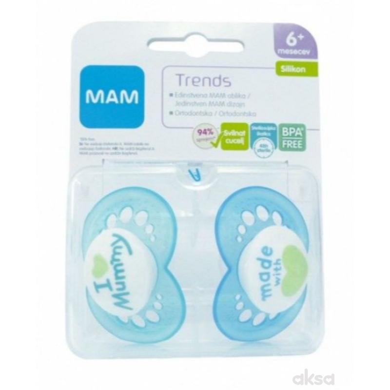 MAM laža Trends 6m+, silikon, 2kom