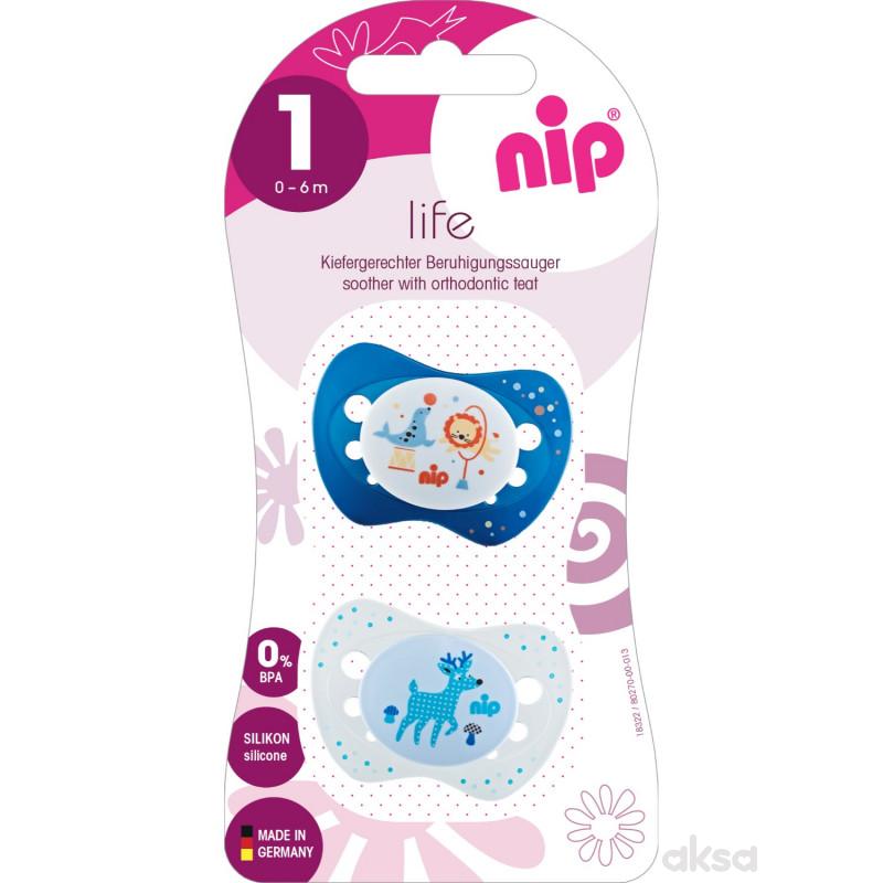 Nip laža Life,silikon 0-6m,2 kom