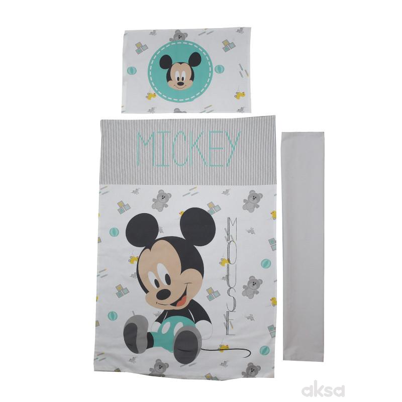 Stefan posteljina navlaka Mickey 3/1,80x110CM