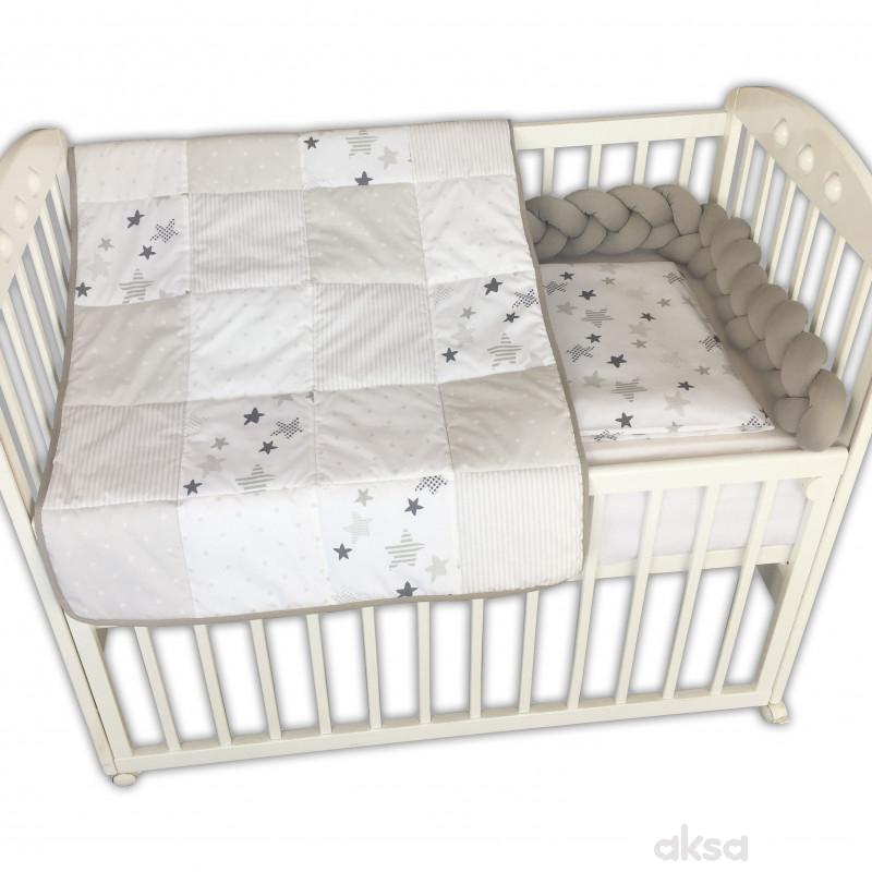 Baby Textil posteljina Pletenica 6/1,80x120CM