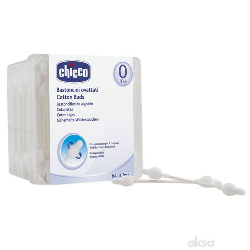 Chicco anatomski štapići za uši 64 kom