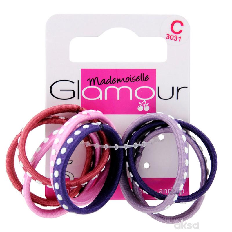 Glamour gumice za kosu 8kom