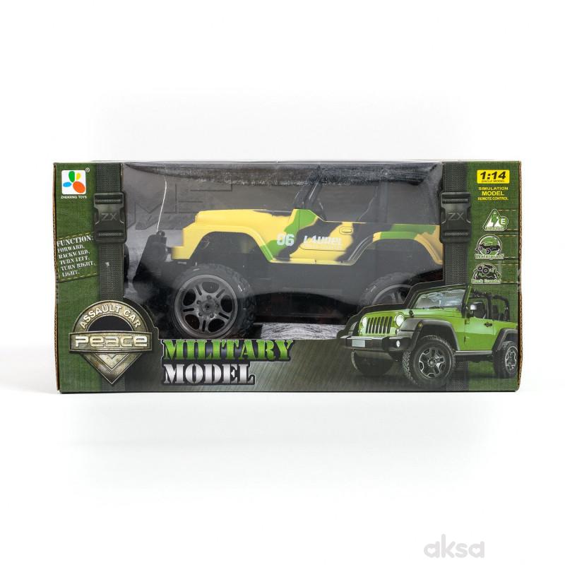 Hk mini igračka RC vojnički džip 1:14