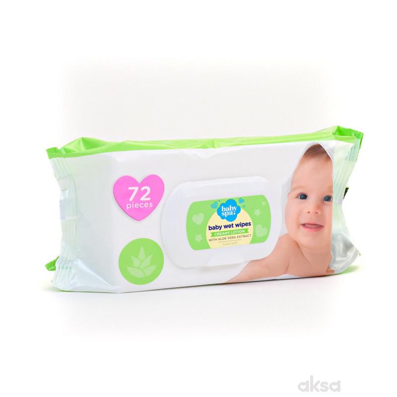 Baby spa vlažne maramice cream sa aloe verom 72kom
