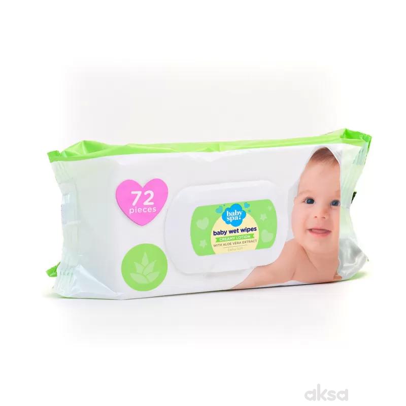 Baby spa vlažne maramice cream sa aloe verom 72kom