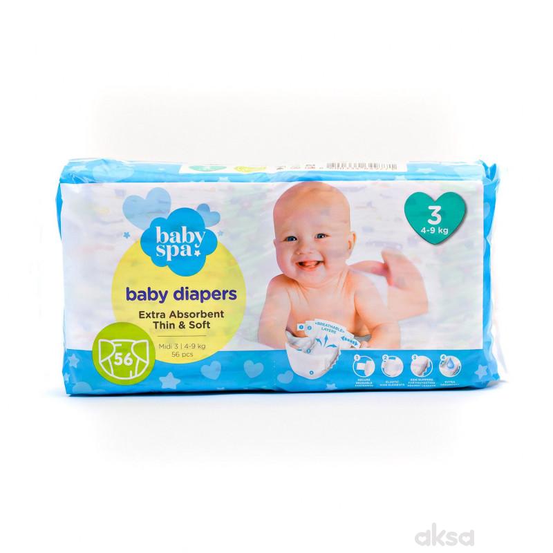 Baby Spa Pelene 3 Midi 4 9kg 56kom A029528 Aksa