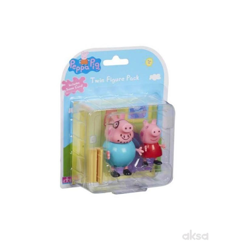 Pepa Prase Twin Figure Asst A029747 Aksa