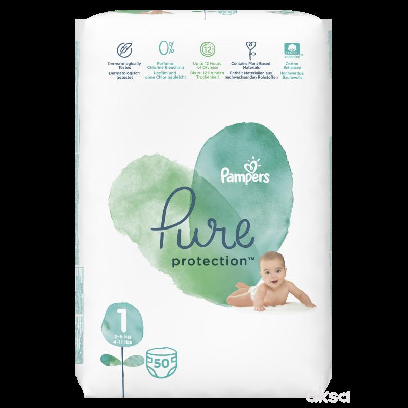 Pampers pure VP 1 new born 2-5 kg 50kom
