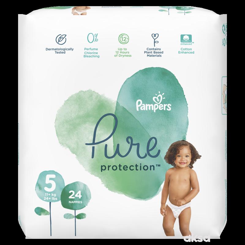 Pampers pure VP 5 junior 11kg+ 24kom