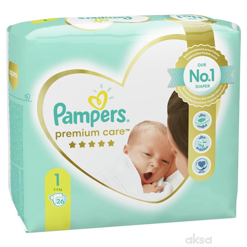 Pampers pelene premium care RP 1 newb 2-5kg 26kom