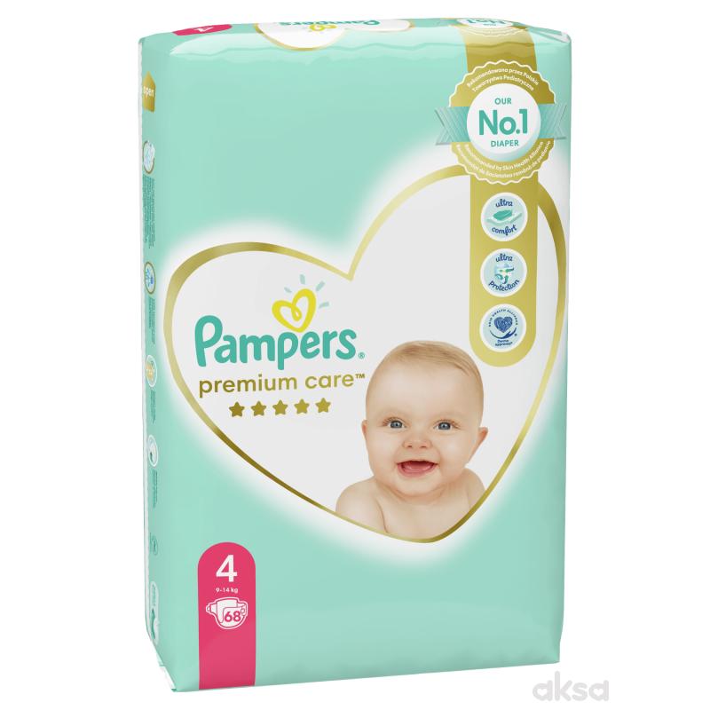 Pampers pelene premium JP 4 maxi 9-14kg 68kom