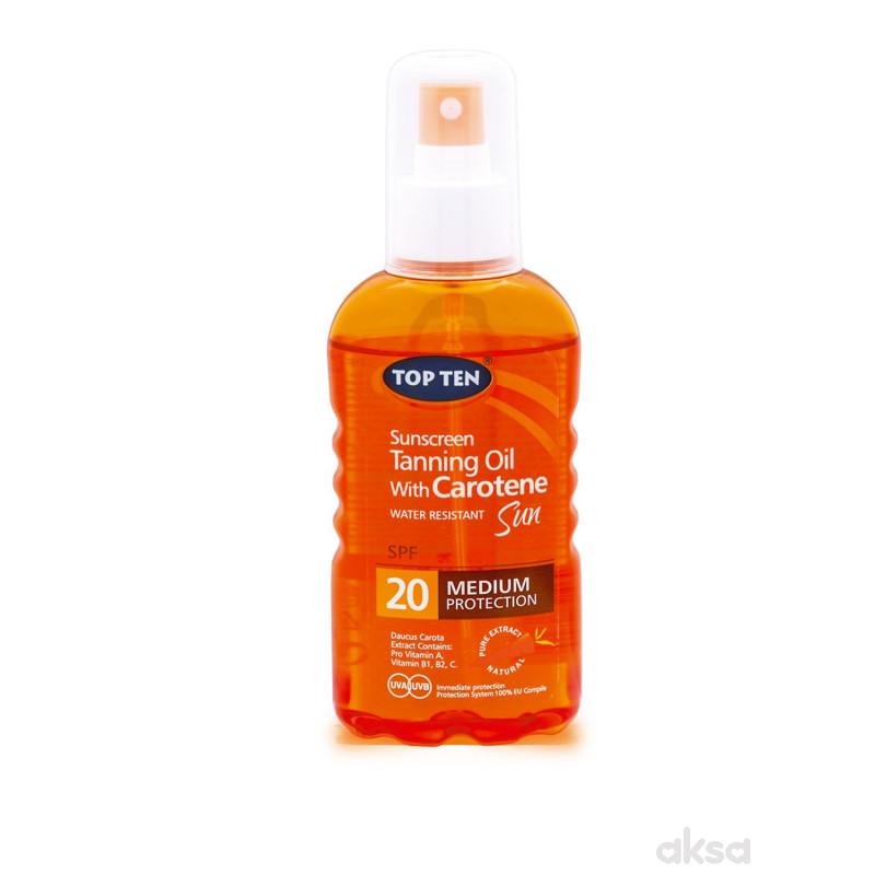 Top ten ulje sa karotenom u spreju SPF20 180ml