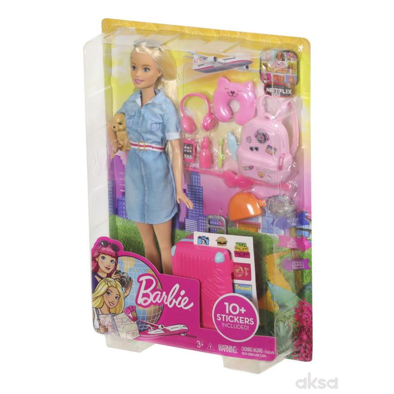 Barbie travel lutka u setu 