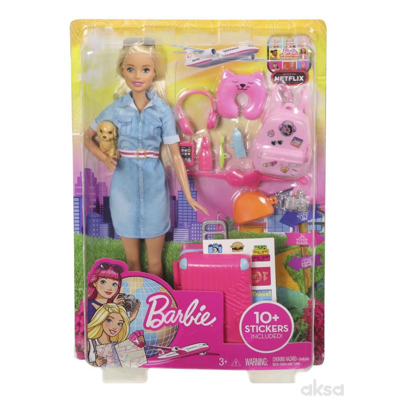 Barbie travel lutka u setu 