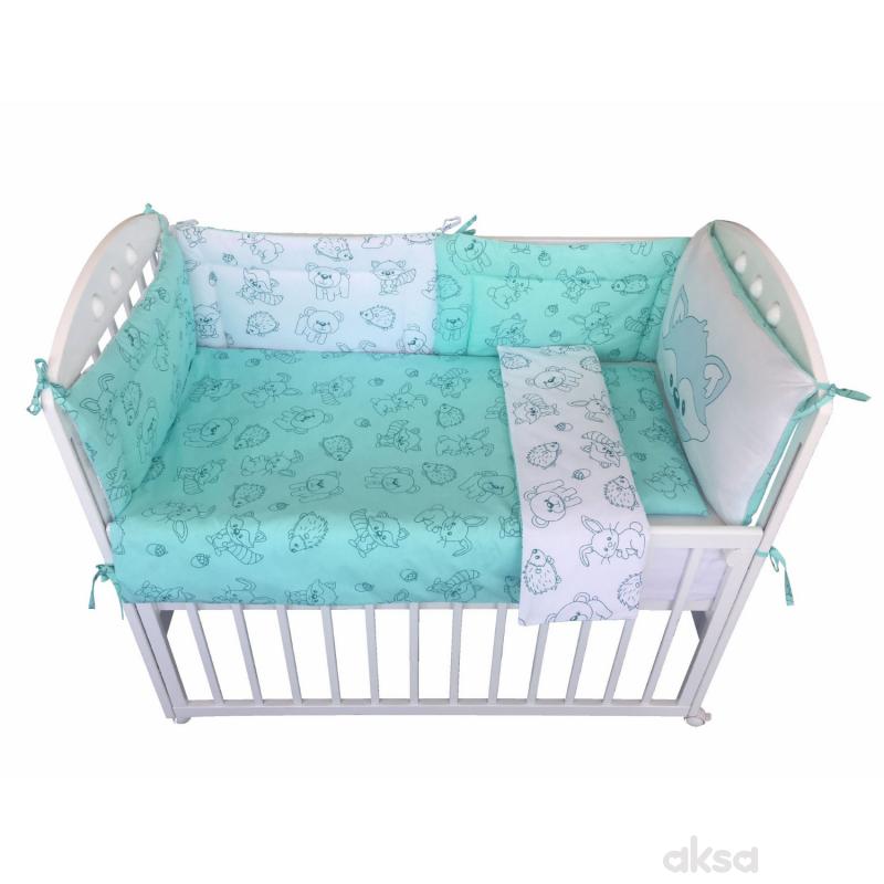 Baby Textil Posteljina Suma 6 1 Mint 80x120cm A031601 Aksa