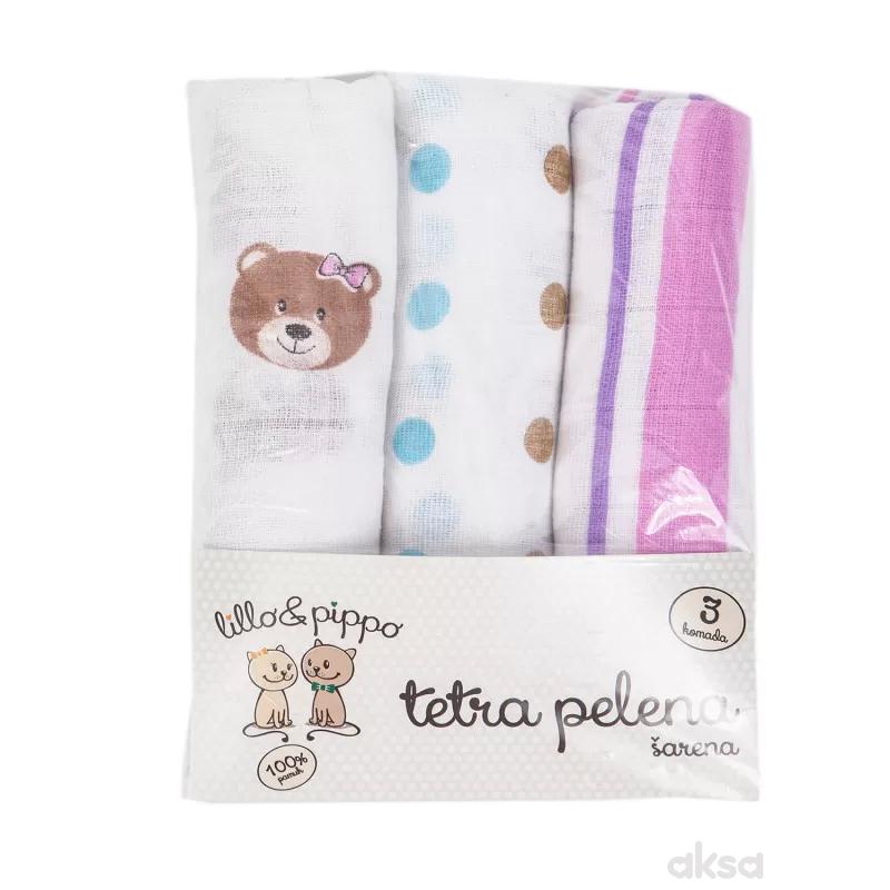 Lillo&Pippo,tetra pelena,šarena
