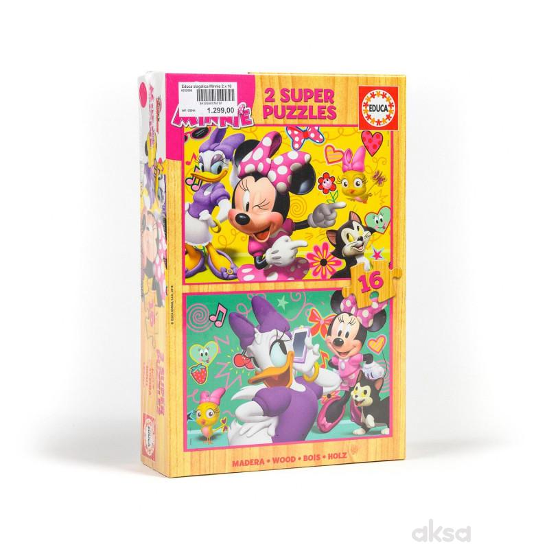 Educa slagalica MInnie 2 x 16 delova