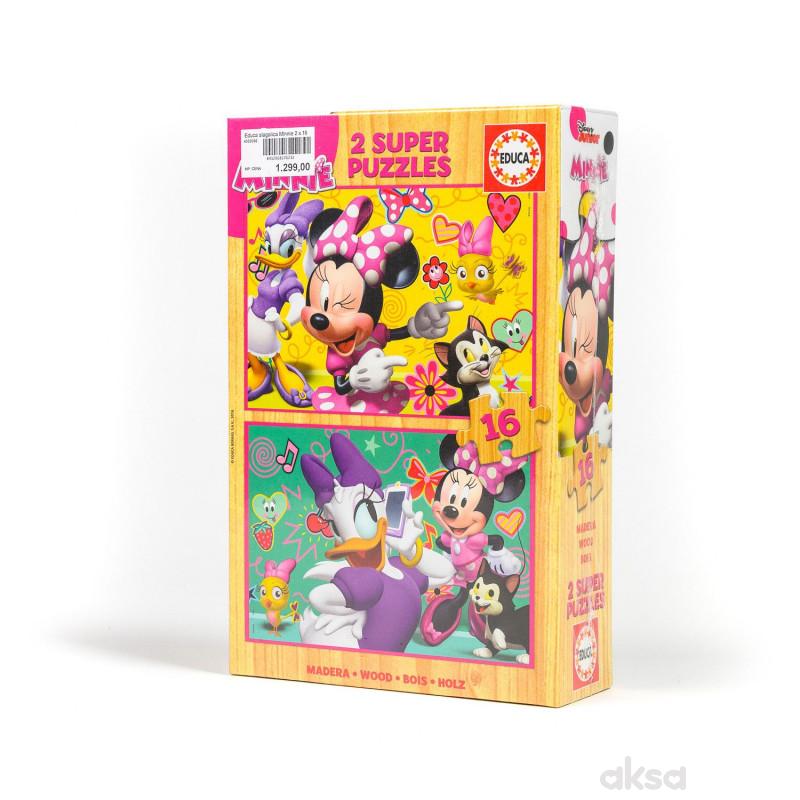Educa slagalica MInnie 2 x 16 delova