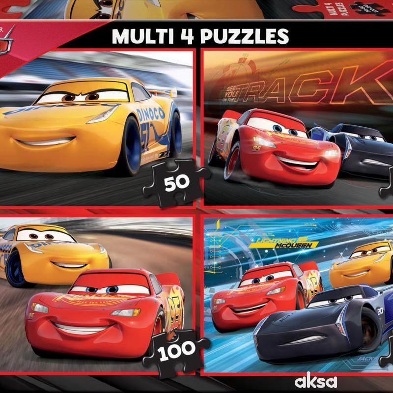 Educa 4 u 1 slagalica Cars 3