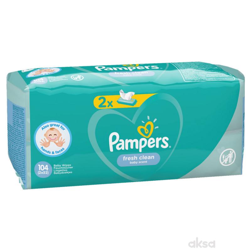 Pampers baby vlažne maramice fresh 2x52kom