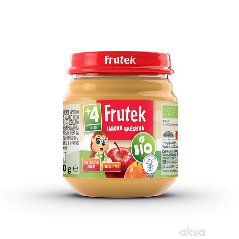 Frutek kašica bio jabuka i breskva 120g