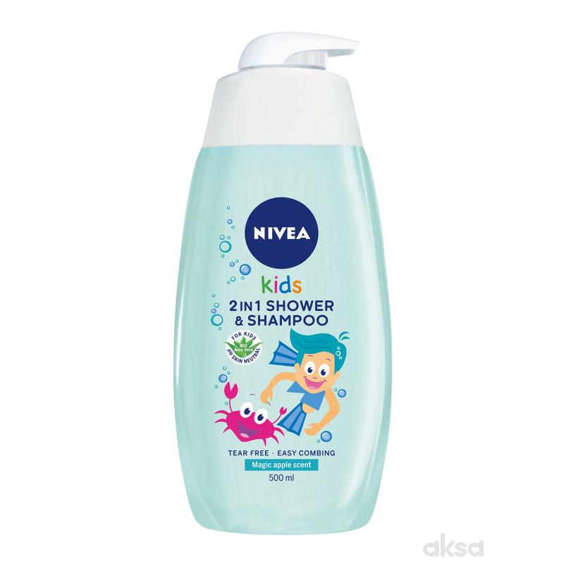 Nivea šampon i kupka za dečake sa pumpicom 500ml