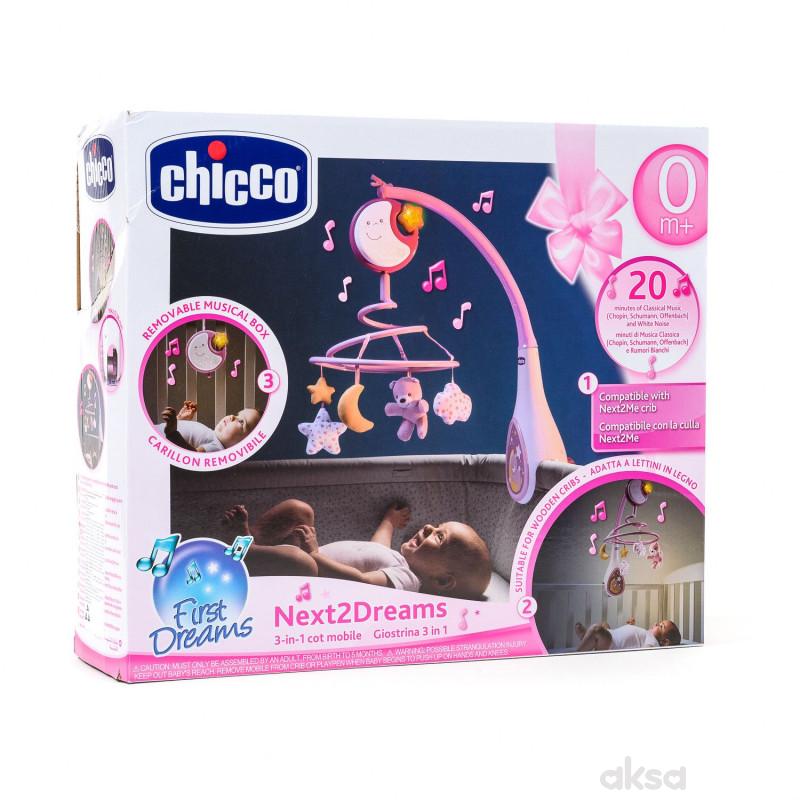 Chicco Next2Dreams vrteska roze